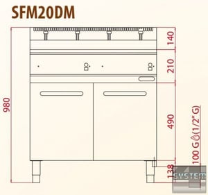 Фритюрниця FIMAR SF/20DM, фото №2, інтернет-магазин харчового обладнання Систем4