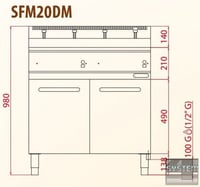 Фритюрница FIMAR SF/20DM, фото №2, интернет-магазин пищевого оборудования Систем4