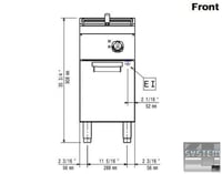 Фритюрница Electrolux E7FRED1BF0, фото №2, интернет-магазин пищевого оборудования Систем4