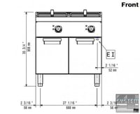 Фритюрница Electrolux E7FREH2BF0, фото №2, интернет-магазин пищевого оборудования Систем4