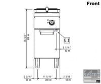 Фритюрниця Electrolux E7FRED1FF0, фото №2, інтернет-магазин харчового обладнання Систем4