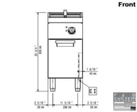 Фритюрница Electrolux E7FRED1GF0, фото №2, интернет-магазин пищевого оборудования Систем4