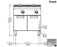 Фритюрница Electrolux E7FREH2GF0, фото №2, интернет-магазин пищевого оборудования Систем4