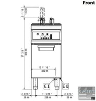 Фритюрниця Electrolux E7FRED1GFP, фото №2, інтернет-магазин харчового обладнання Систем4