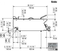 Фритюрница Electrolux E7FREH2B00, фото №4, интернет-магазин пищевого оборудования Систем4