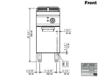 Фритюрница Electrolux E9FRED1GF0, фото №2, интернет-магазин пищевого оборудования Систем4