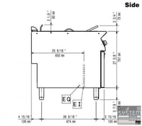 Фритюрница Electrolux E9FREH2GF0, фото №4, интернет-магазин пищевого оборудования Систем4