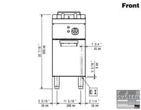 Фритюрница Electrolux E9FRED1HF0, фото №2, интернет-магазин пищевого оборудования Систем4