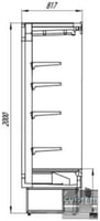 Холодильна гірка Cryspi Alt N 2550, фото №3, інтернет-магазин харчового обладнання Систем4