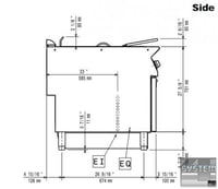 Фритюрница Electrolux E9FRED1JF0, фото №4, интернет-магазин пищевого оборудования Систем4