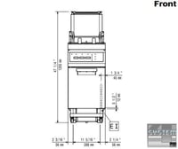 Фритюрниця Electrolux E9FRED1JFP, фото №2, інтернет-магазин харчового обладнання Систем4