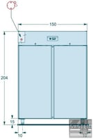 Морозильный  шкаф SAGI HD150B, фото №3, интернет-магазин пищевого оборудования Систем4