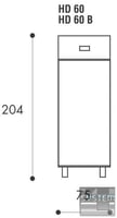 Морозильна шафа SAGI HD 60B, фото №3, інтернет-магазин харчового обладнання Систем4