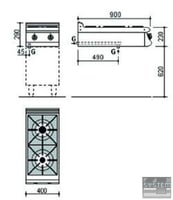 Плита INOKSAN 9KG 100, фото №2, интернет-магазин пищевого оборудования Систем4