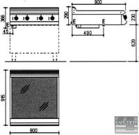 Плита INOKSAN 9KE 201, фото №2, інтернет-магазин харчового обладнання Систем4