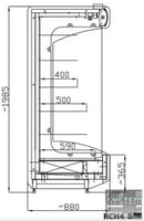 Холодильна гірка Mawi RCH4 1,0/0,9, фото №3, інтернет-магазин харчового обладнання Систем4