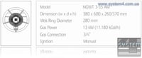 Плита газовая WOK (Skycold) NGWT 3-55 AM, фото №2, інтернет-магазин харчового обладнання Систем4