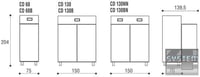 Комбінована шафа SAGI Class CD130BN, фото №7, інтернет-магазин харчового обладнання Систем4